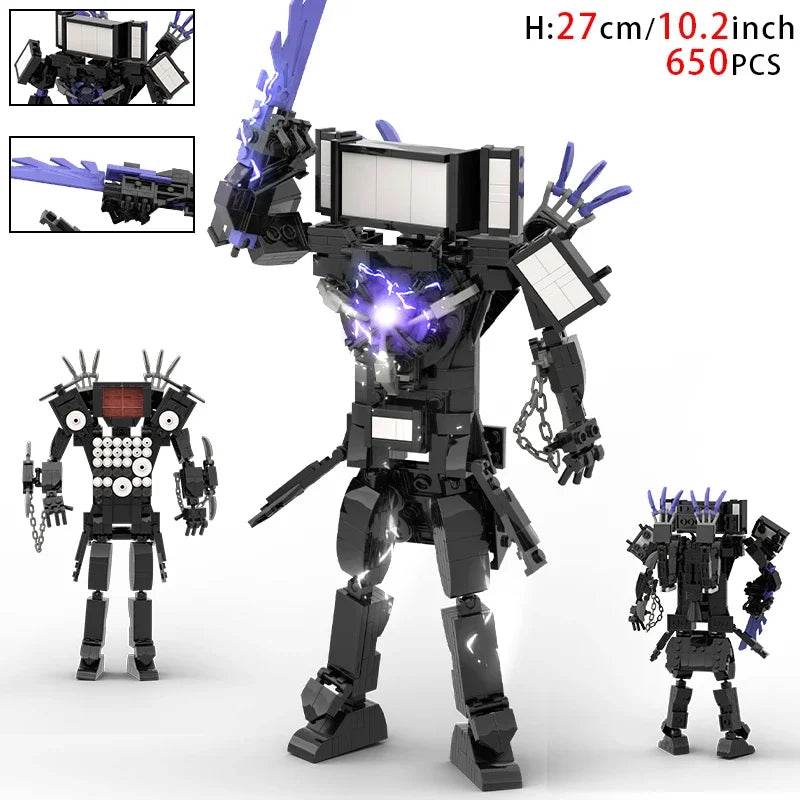 MOC Skibidi Toilet Building Blocks Set for Kids Titan Cameraman Speakerman Model Classic Toys for Boys Birthday Christmas Gifts - ToylandEU