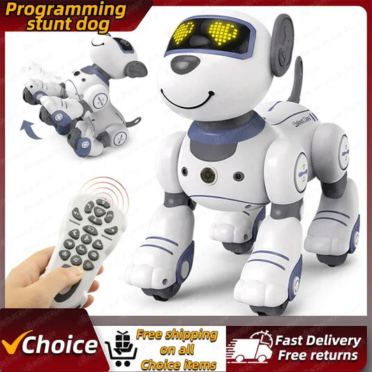 Interactive Voice-Controlled Programmable Robot Dog for Tech Lovers