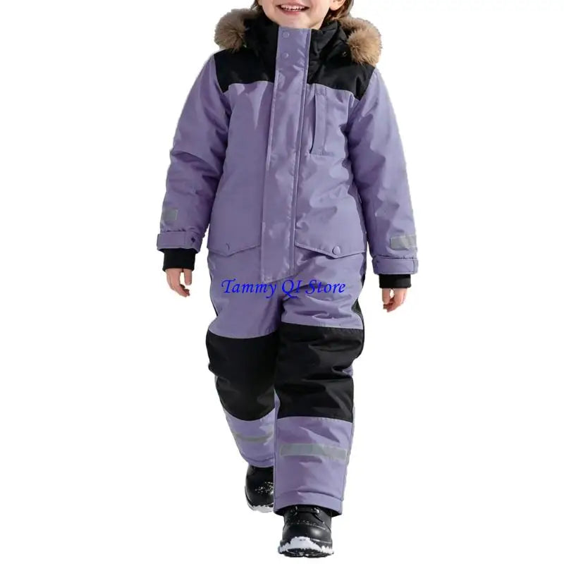 Kids Ski Suit | Waterproof Windproof | Warm Lining Detail | Boys Girls