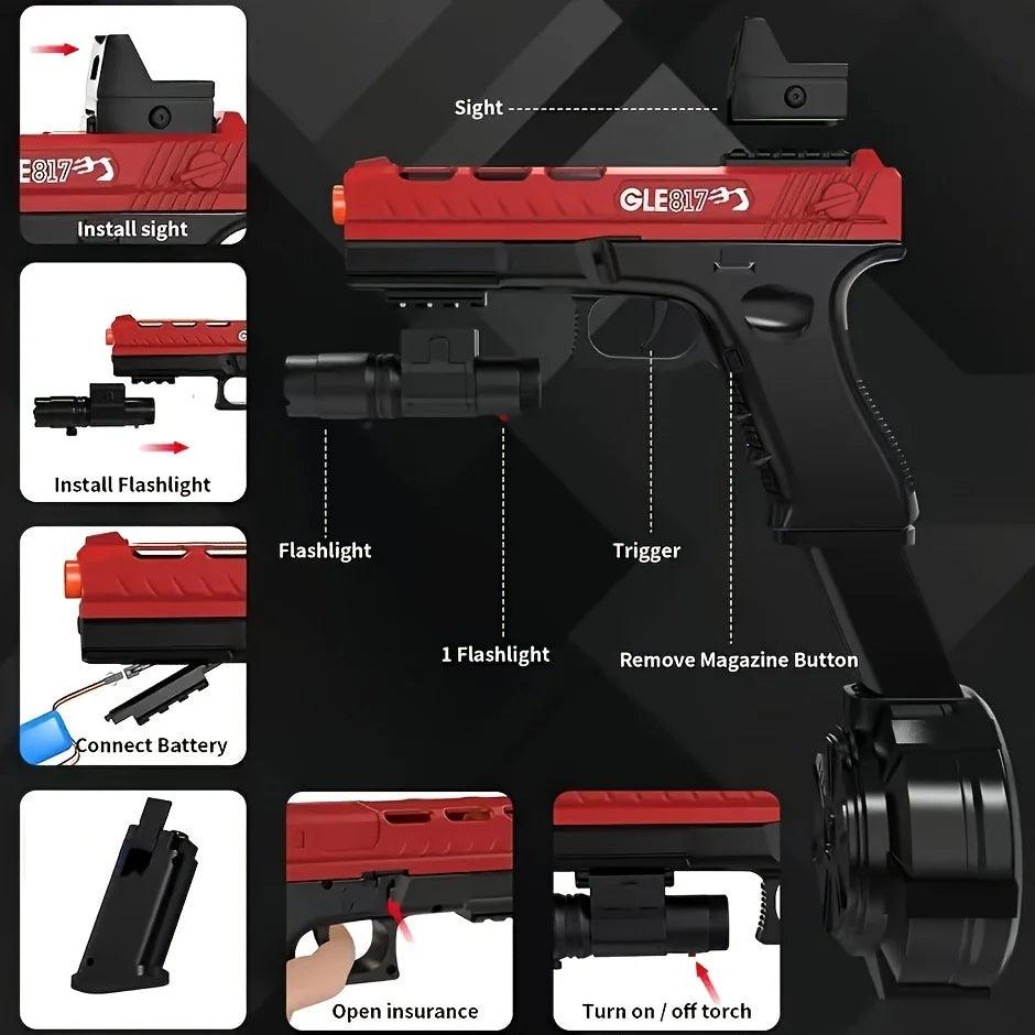 Electric Airsoft Pistol | Hydrogel Ready | Toylandeu™