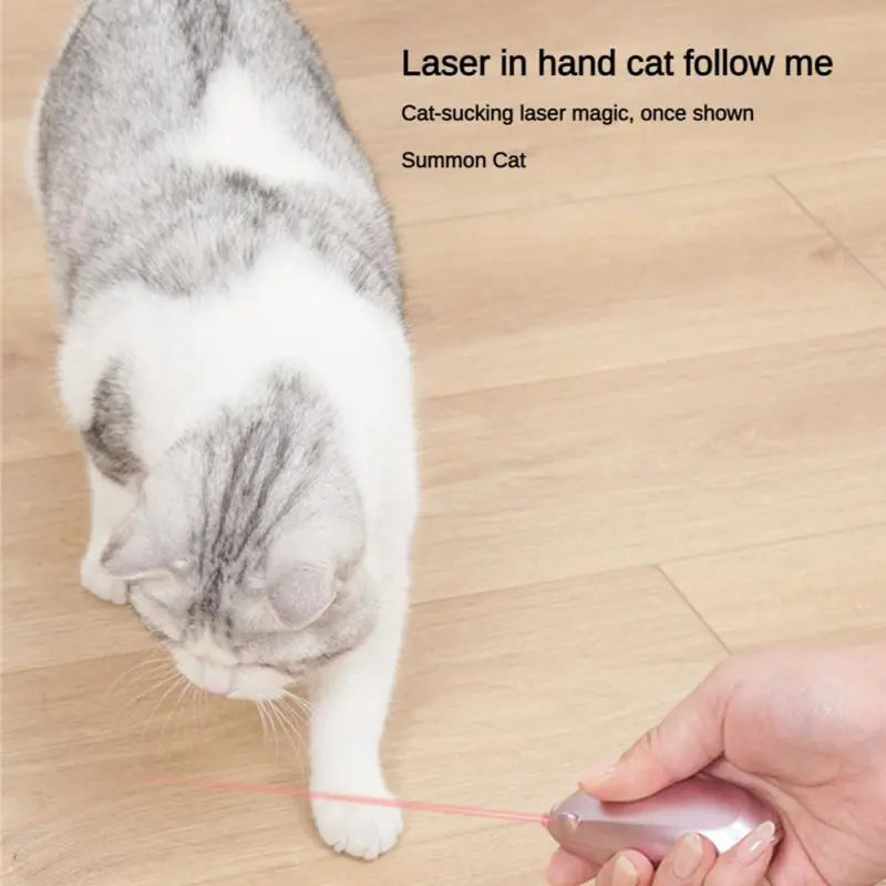 Pet Mouse Laser Cat Teaser LED Infrared Laser Cat Teaser Artifact Cat - ToylandEU