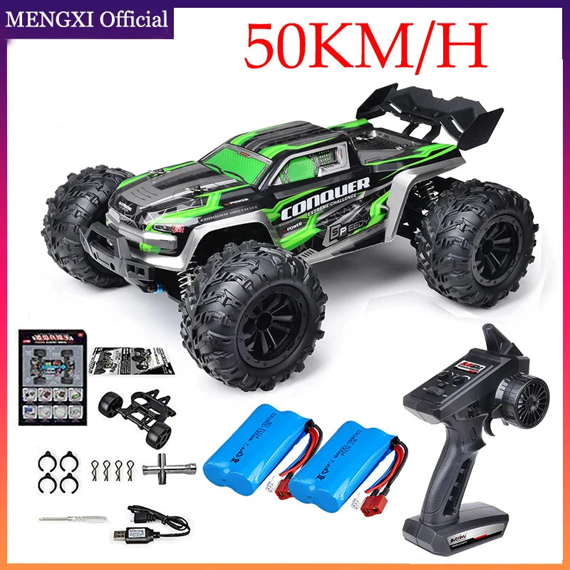 High-Speed 1/16 Scale Drift RC Car with LED Headlight and 4WD - 50km/H