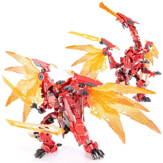 Flame Red Dragon Model Robot Toy - High Quality ABS + Alloy - ToylandEU