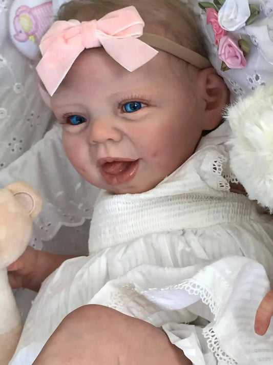 Reborn 22 Inch Baby Girl Doll Lifelike Soft Touch Gift - ToylandEU