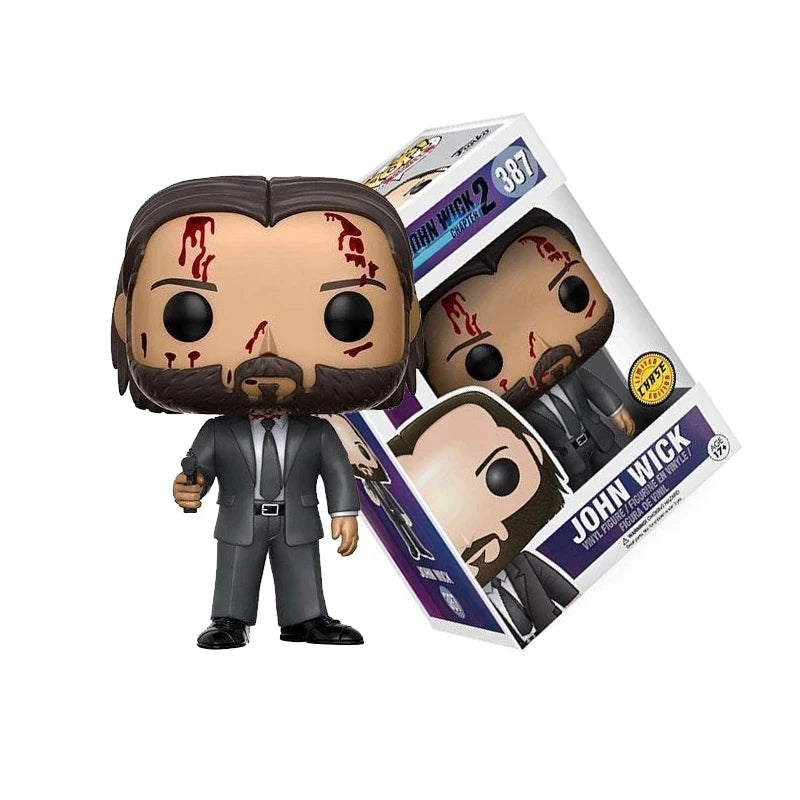 John Wick and Dog Vinyl Action Figure - 10CM Collectible