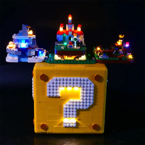 2064PCS 64 Building Bricks Set with Question Mark Block, Compatible with 71395 ToylandEU.com Toyland EU