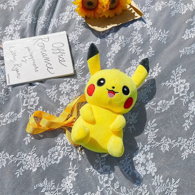 Pikachu Plush Backpack - Japanese Anime  Animal Toy - ToylandEU