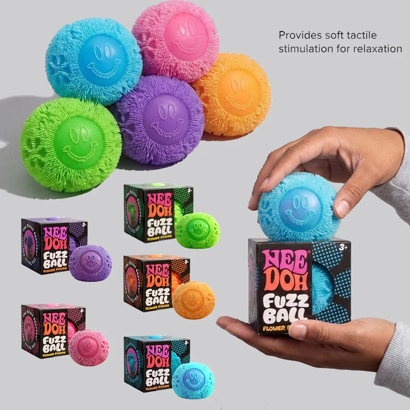 Floral Fuzz Squeeze Ball | Non Toxic Velvet | Anxiety Relief | Adult Use