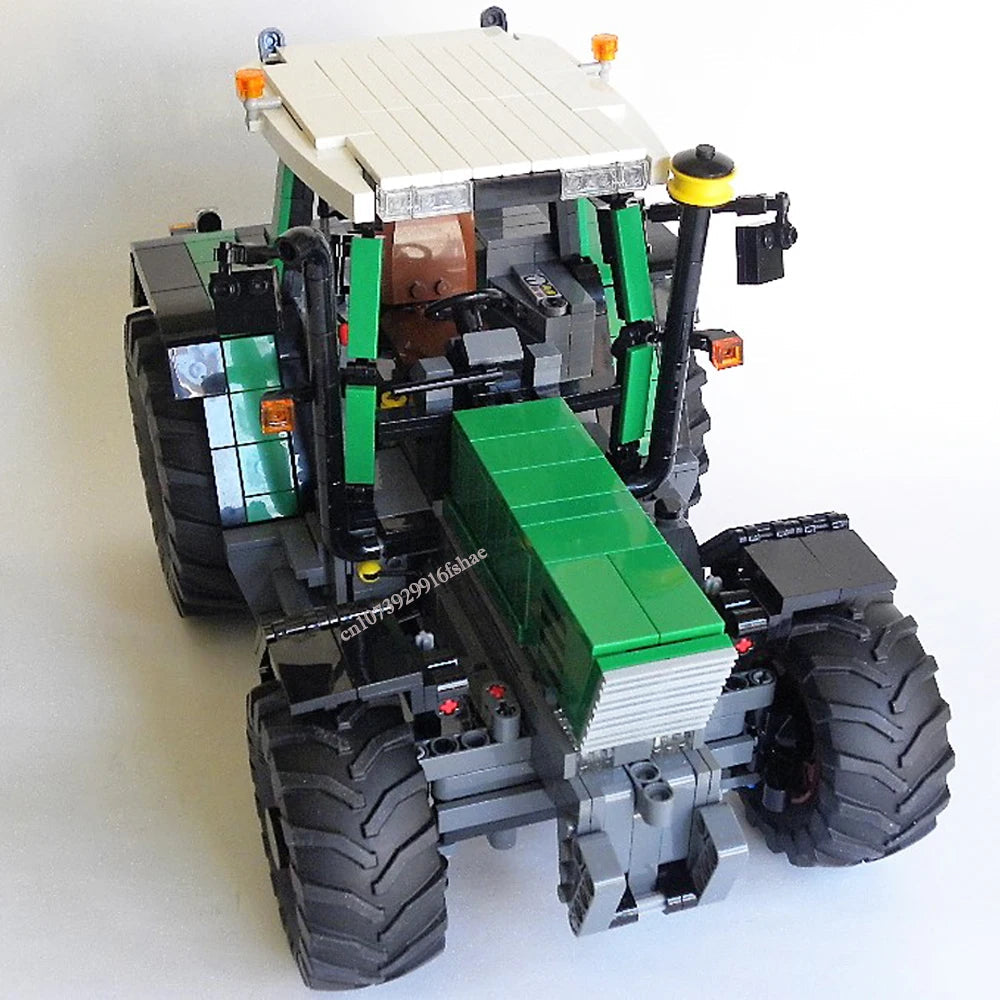 Farm Tractor and Tipper Trailer Building Blocks Kit with Electronic PDF Instructions - ToylandEU