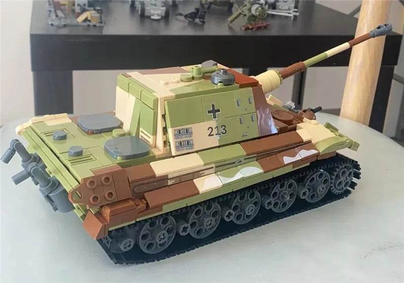 Military Series Building Blocks WW2 Heavy Battle Tank Set - ToylandEU