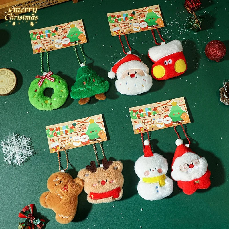 Christmas Plush Ornament | Santa Claus Snowman | Soft Touch Design