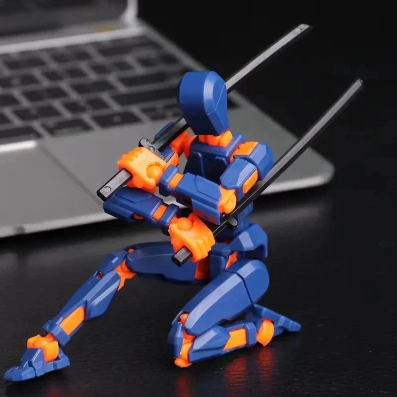 Versatile 3D Printed Transforming Robot Action Figure for Kids