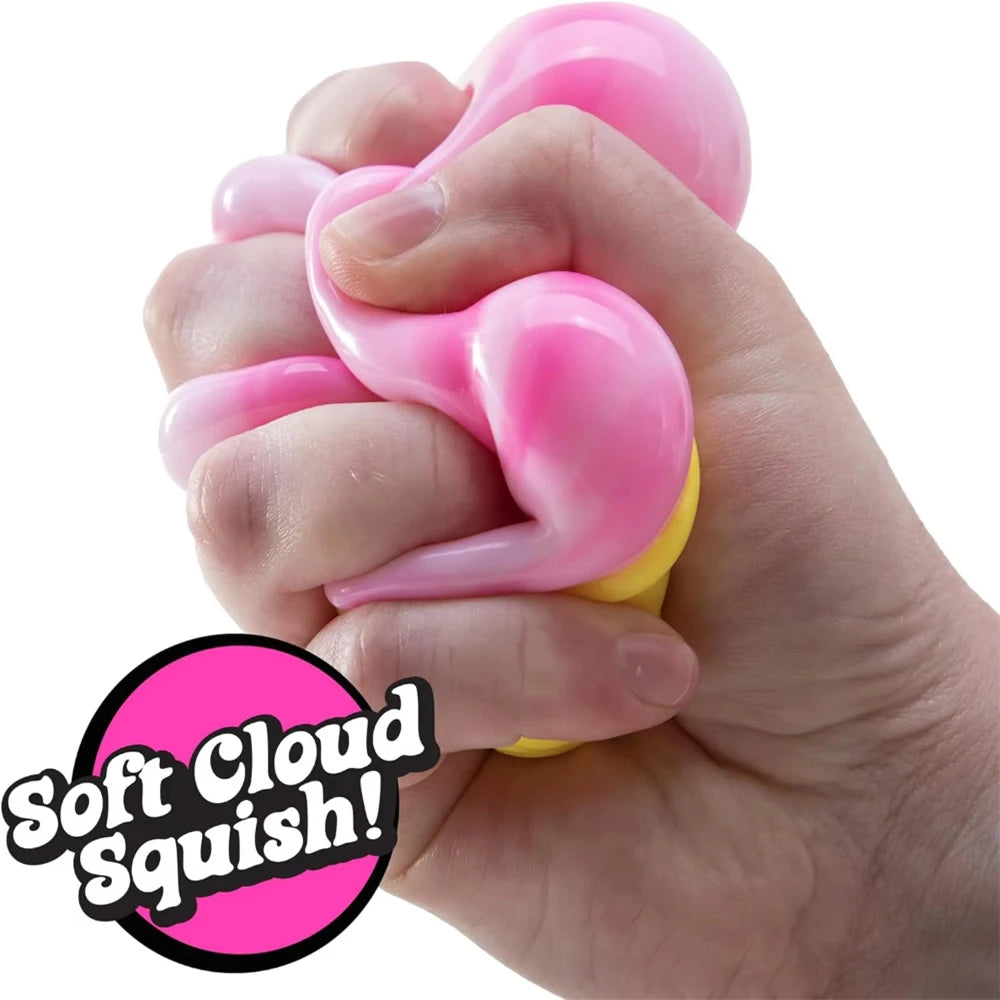 Needoh Ice Cream Sensory Toy | Stress Relieving Pinch Block | Adult Fidget Gift