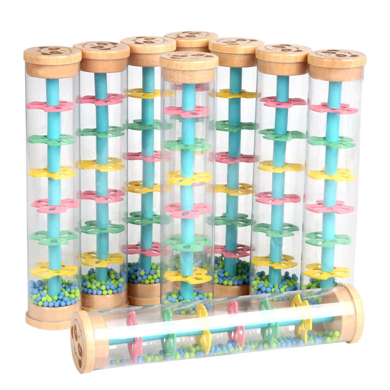 Colorful Musical Baby Rainmaker Rattle - Interactive Montessori Toy ToylandEU.com Toyland EU