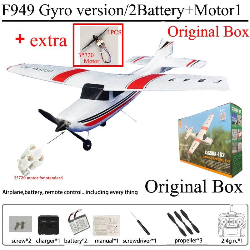 WLtoys F949 2.4G 3D6G 3Ch RC Airplane Gyroscope RTF Upgrade - ToylandEU