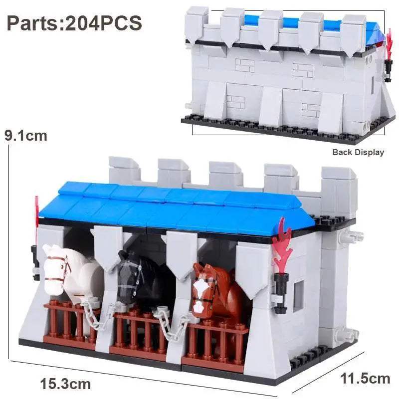 Medieval Castle Siege Weapons Building Blocks Army Knights Toys - ToylandEU