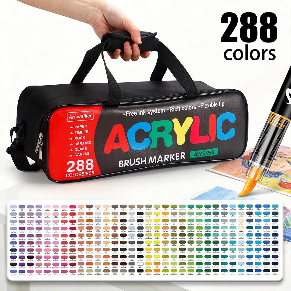 Acrylic Paint Markers | 288 Pcs | Toylandeu™