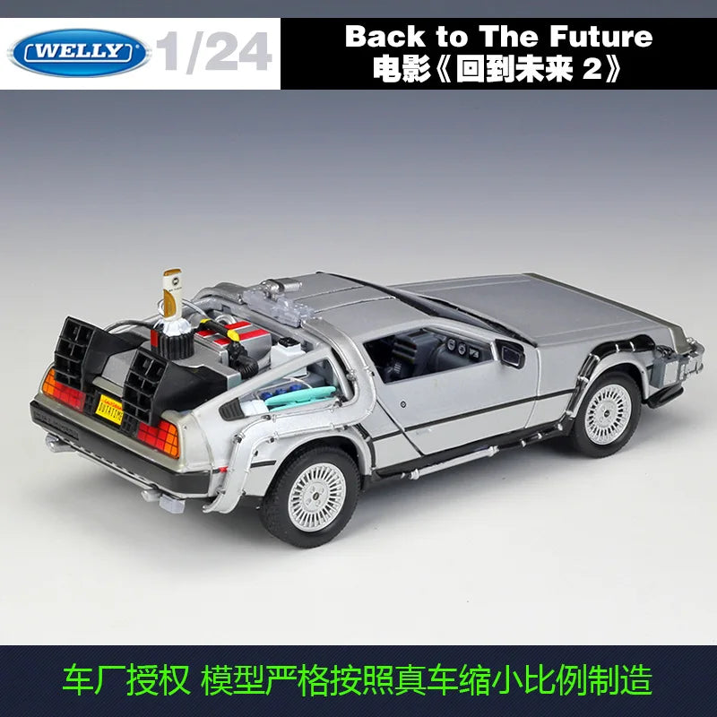 Diecast Car | DeLorean DMC-12 1-24 Scale | Metal Diecast | Static Collectible