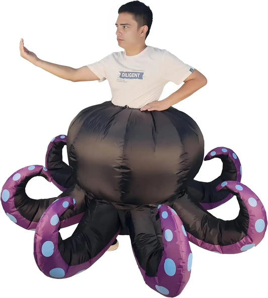 Inflatable Costume Octopus Halloween Costumes Blow Up Octopus Costume Funny Fancy Dress Cosplay - ToylandEU