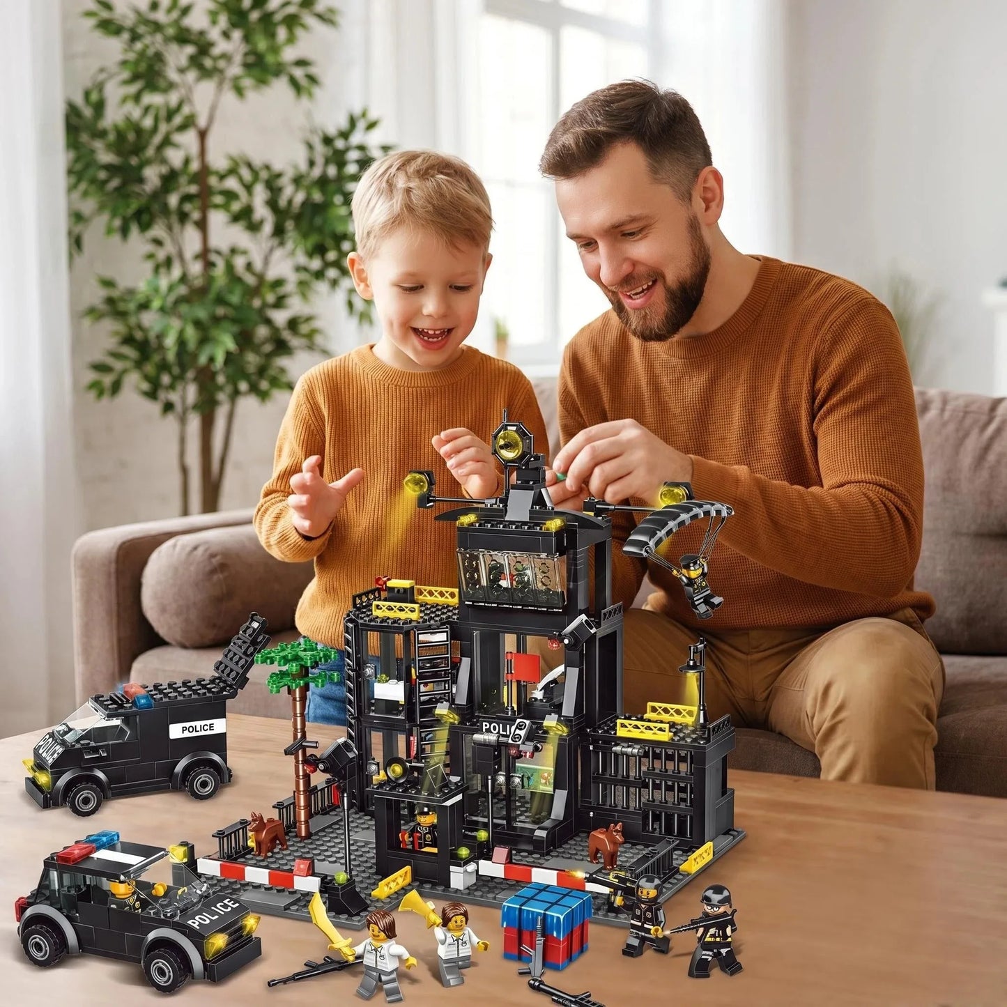 Building Blocks | SWAT Police Station Kit | City Military Model Set