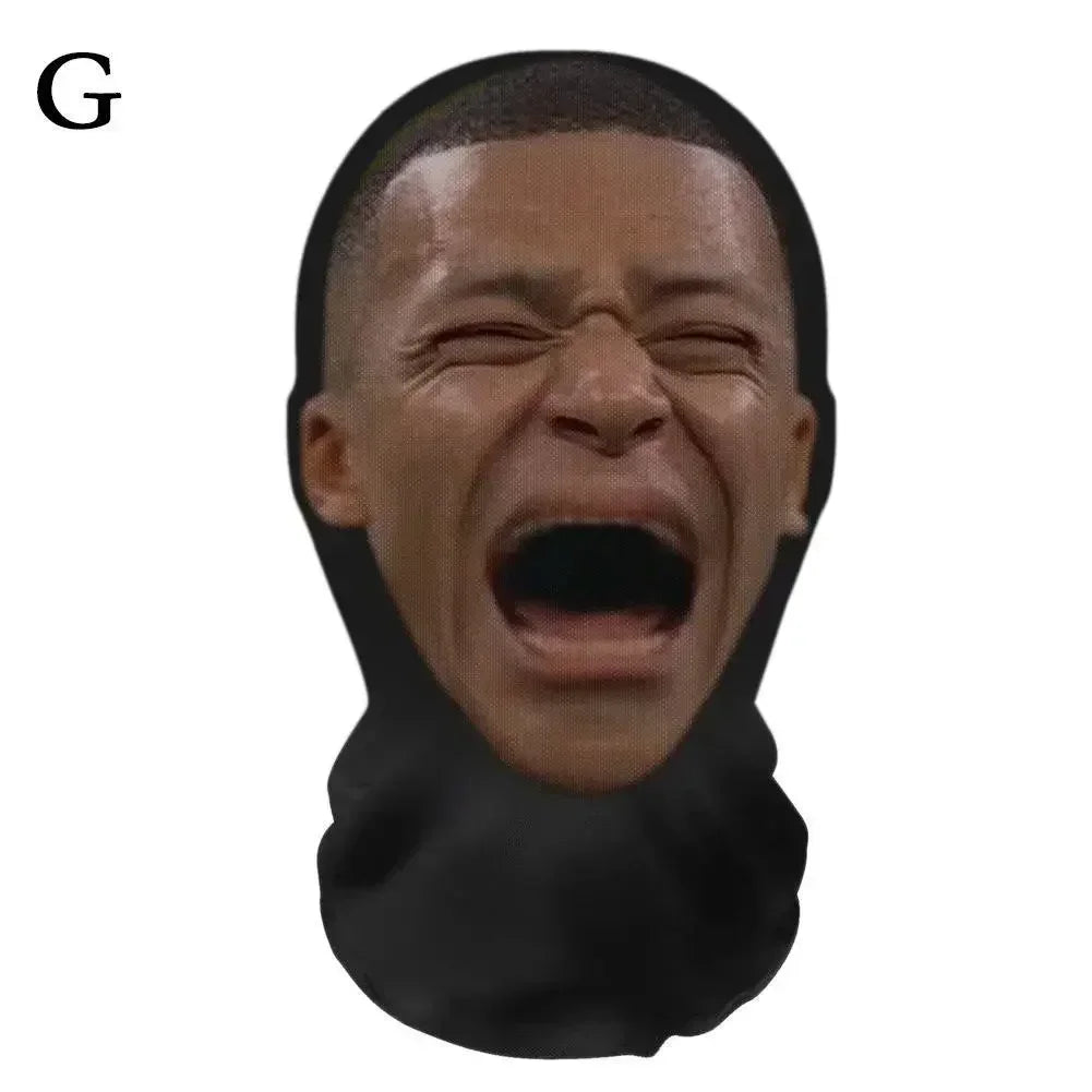 Cosplay Mask | 3D Printed Realistic Face | Stretch Mesh | One Size