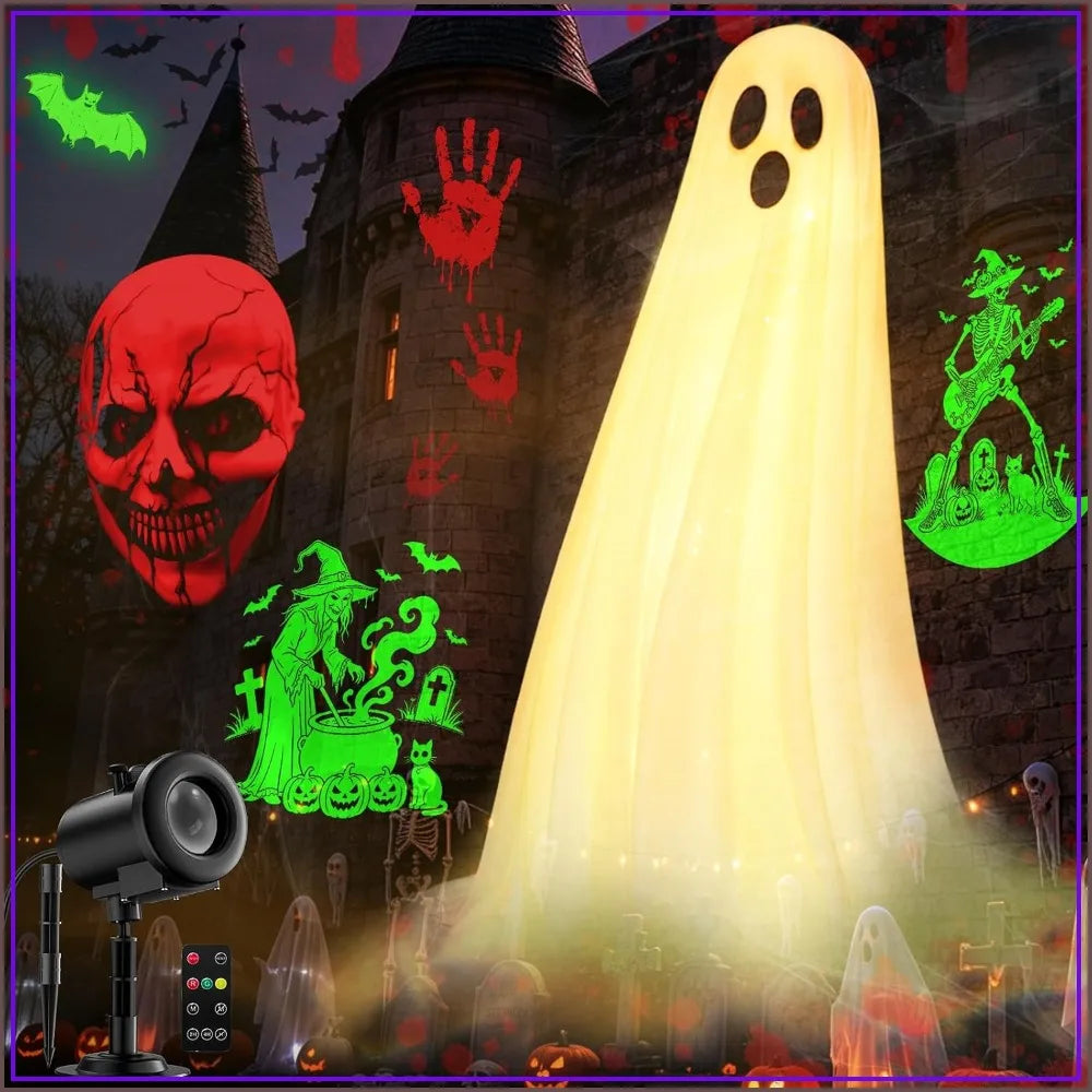 Halloween Projector Lights | 3D Dynamic Patterns | Outdoor Indoor Decor