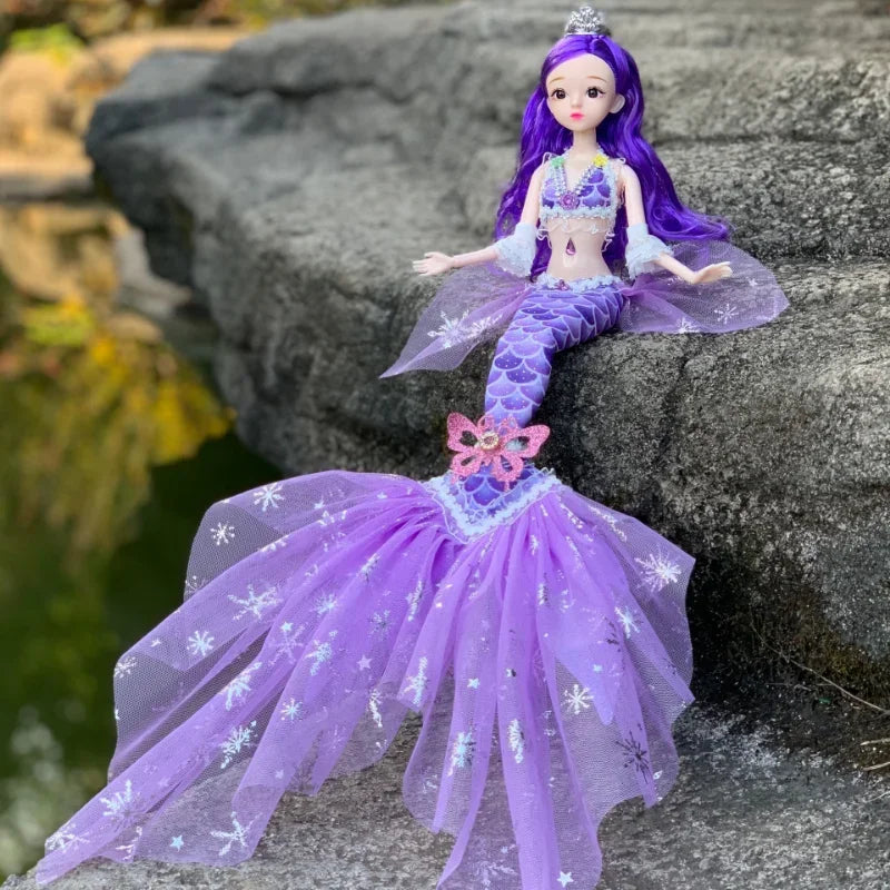 Mermaid Doll with 13 Movable Joints and Changeable Clothing - ToylandEU