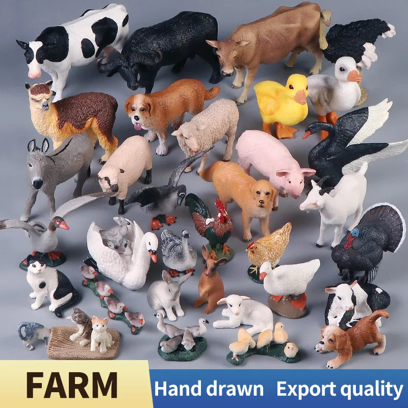 High-Quality Simulation Solid PVC Farm Animal Toy - ToylandEU