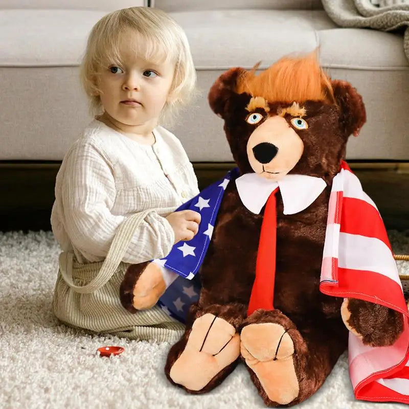 Kawaiis Collectible Trump Bear Plush - Adorable Gift for All Ages