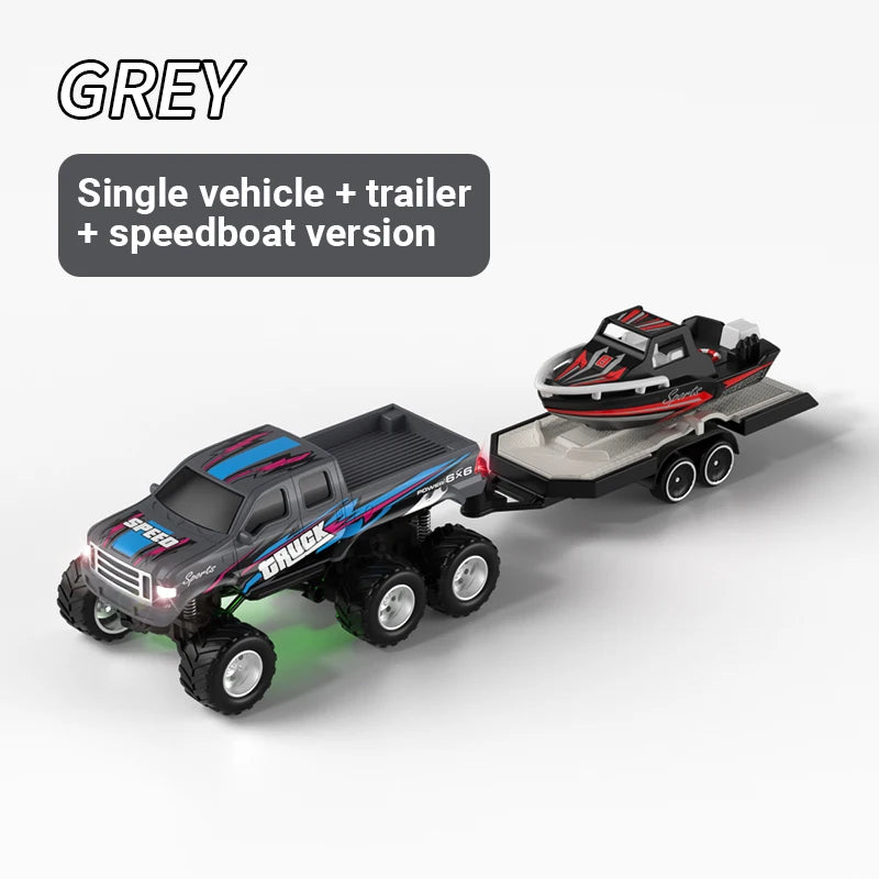 RC Truck | 1:64 Scale 4WD | Extended Battery Life | Mini Alloy Offroad Gift