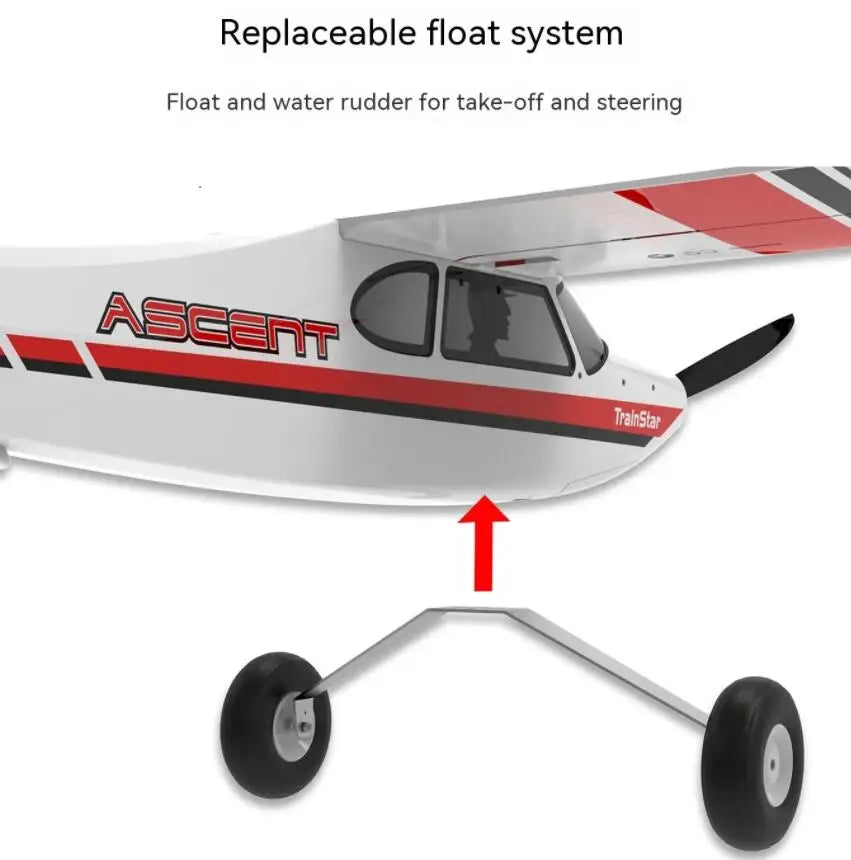 RC Volantex RC TrainStar Ascent 747-8 EPO Trainer Aircraft - 1400mm Wingspan Beginner's RC Airplane Kit or PNP