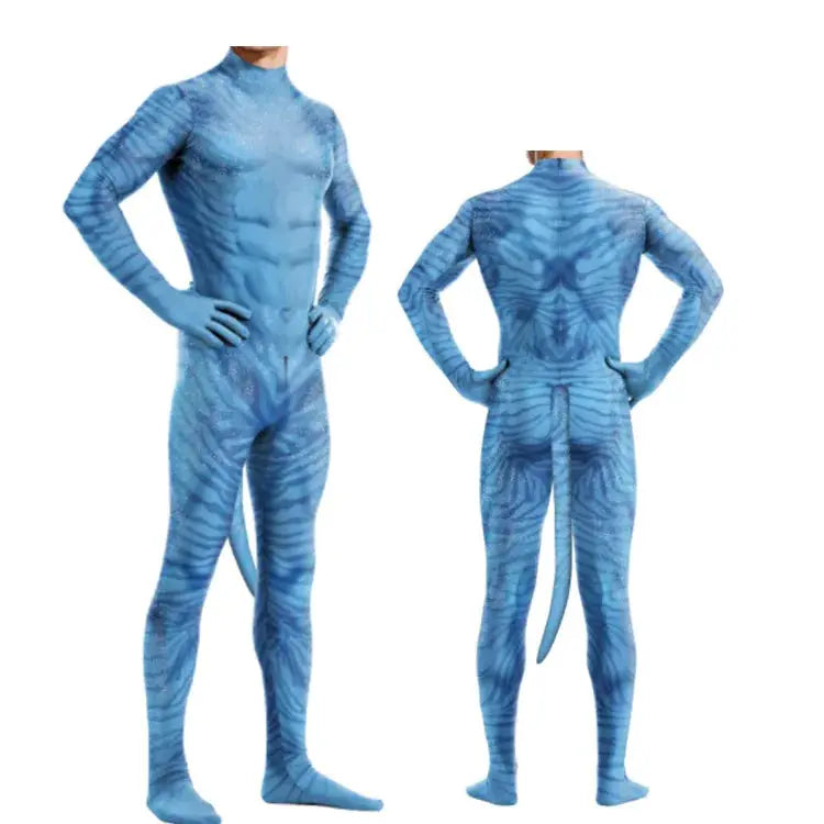 Avatar The Way of Water Cosplay Costume Tail Bodysuit Alien Halloween Birthday Theme Party Role Playing Outfit Adult Women Men - ToylandEU