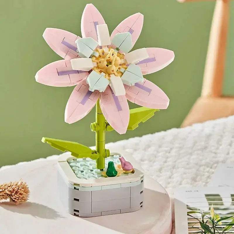 Tulip Bouquet Building Block 3D Model Decor Toy Gift - ToylandEU