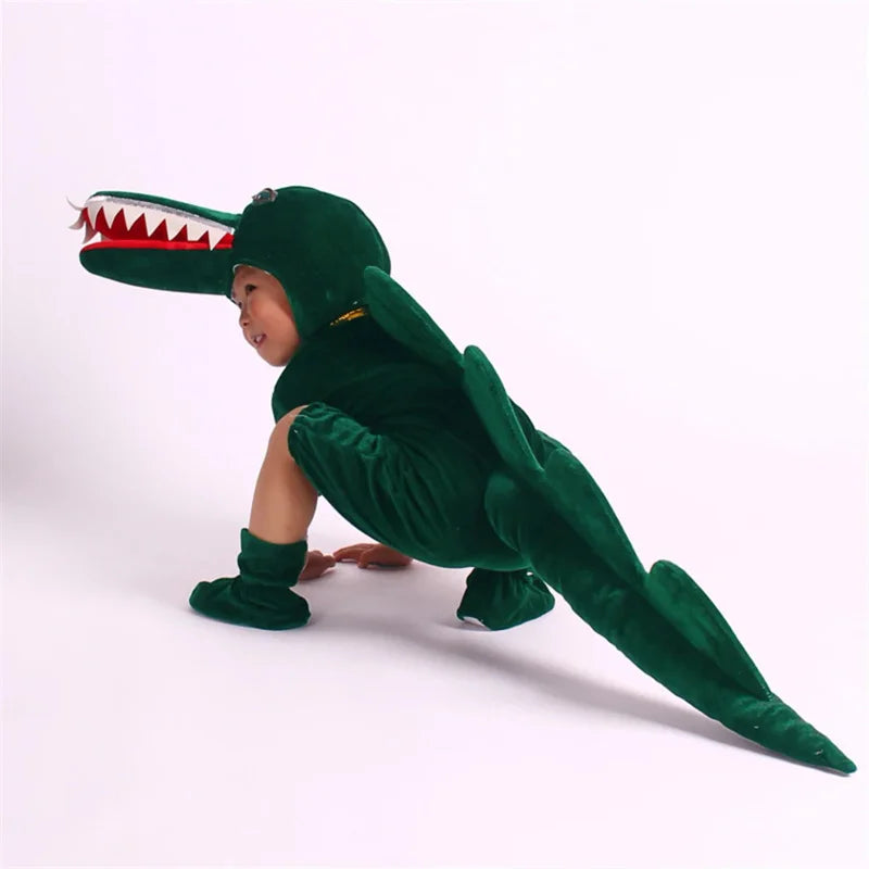 Kids' Unisex Dinosaur Hoodie Costume - Perfect for Halloween Fun!