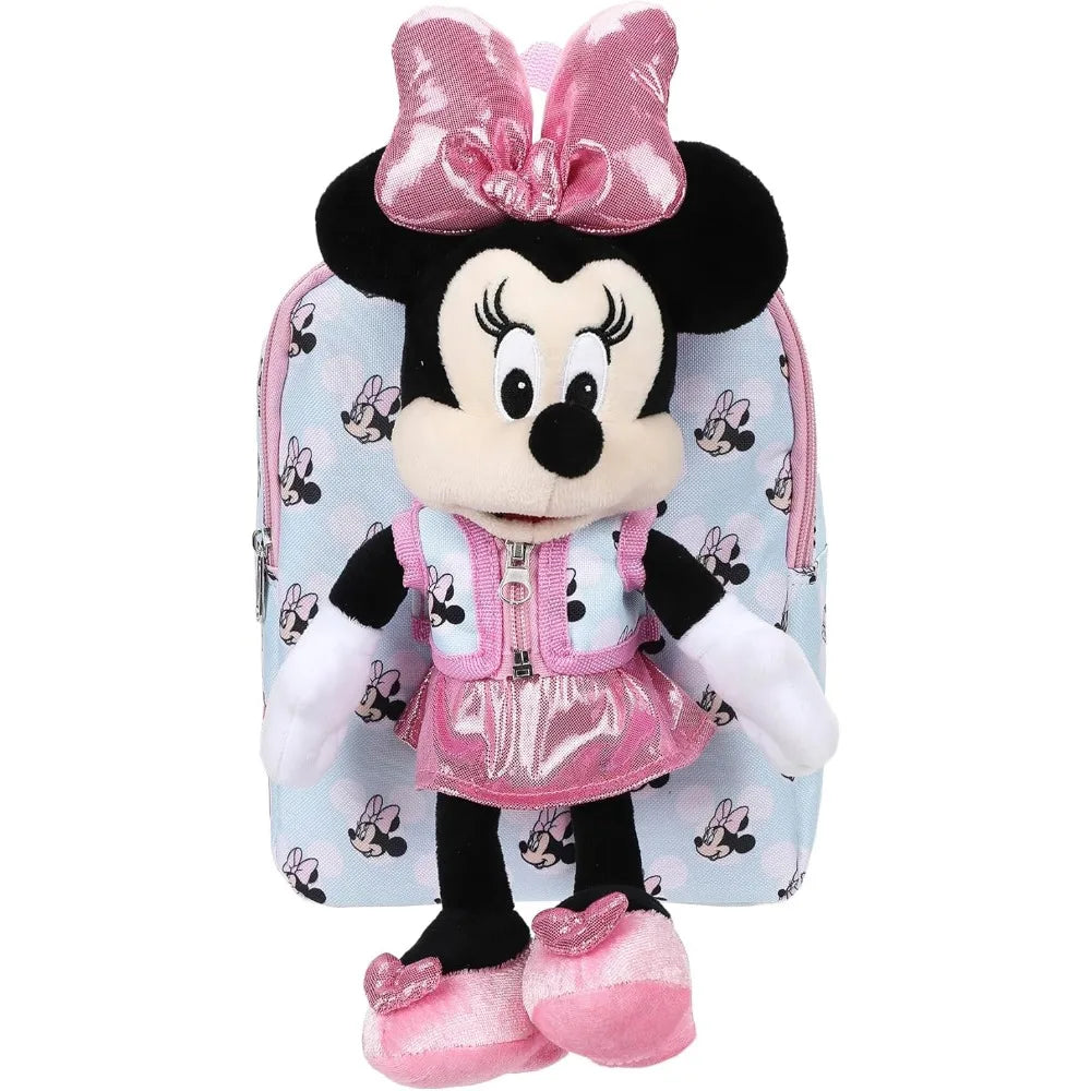 Disney Minnie Mouse Preschool Backpack 10 Inch Mini Plush Bag