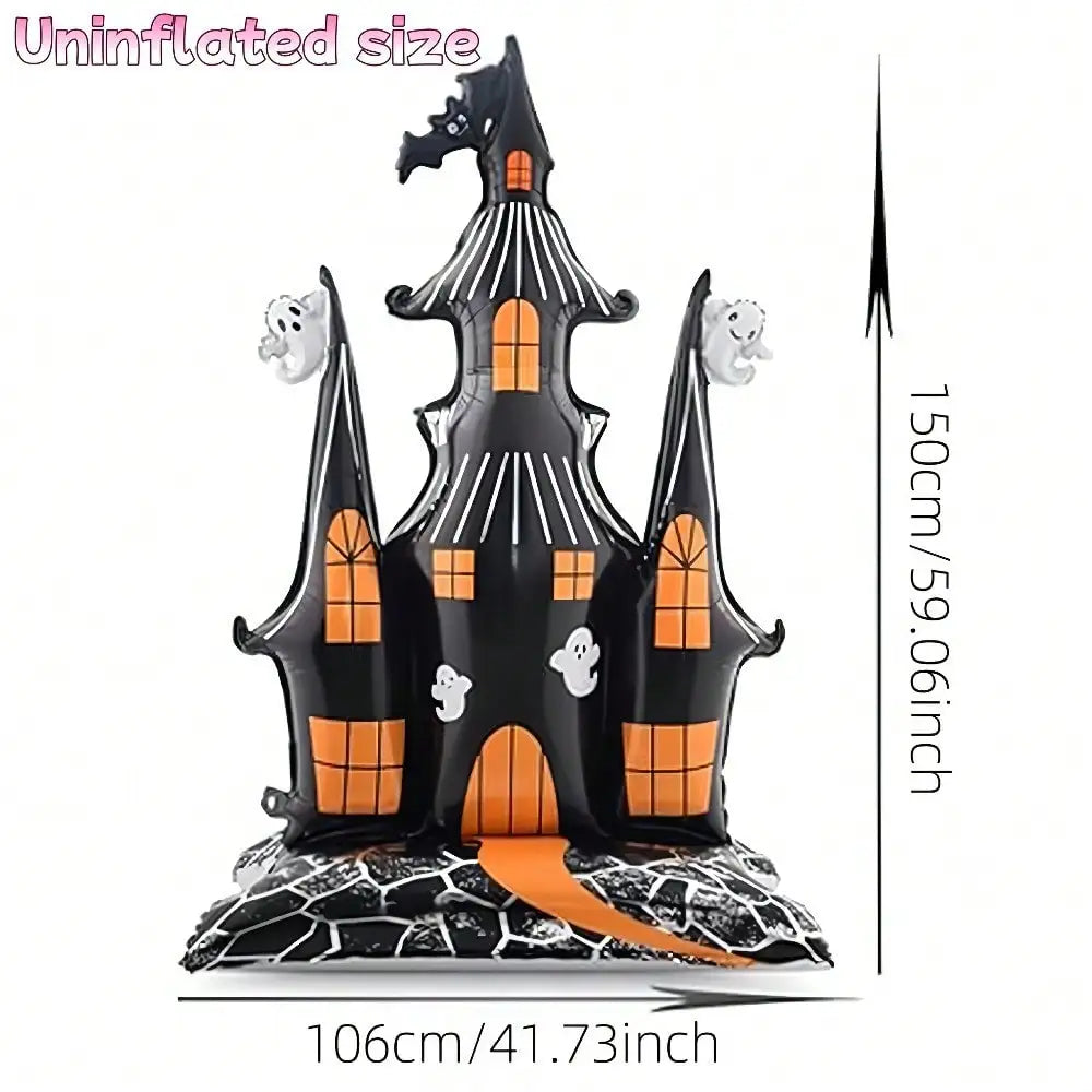Castle Foil Balloon | 59 Inch Height | Halloween Design | Party Decor