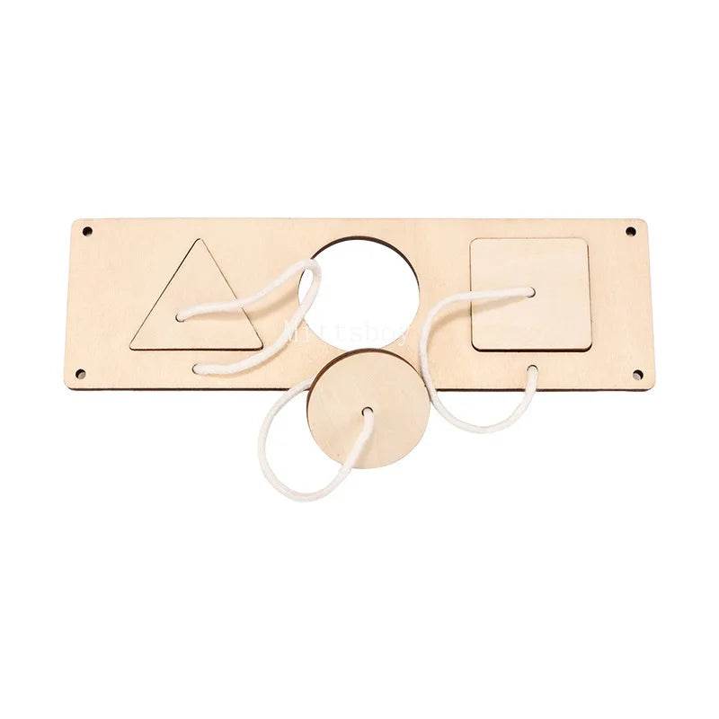 Montessori Busy Board DIY Accessories Early Learning Toy Matching Puzzle Kindergarten Education Hourgla Shoe Maze Brain Game Toy - ToylandEU