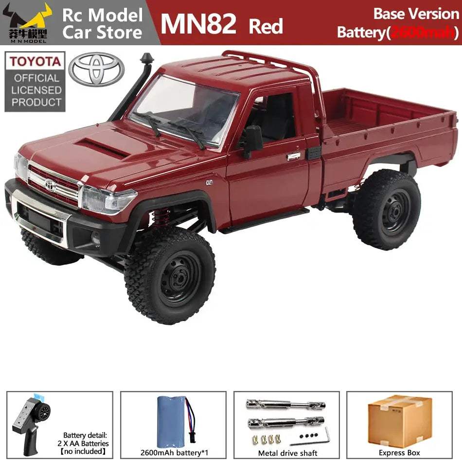 MN MODEL 1/12 4X4 Remote Control Diving Off-road Car Retro LC79 Truck Climbing All Terrain Vehicle Rock Crawler Toy for Adult - ToylandEU