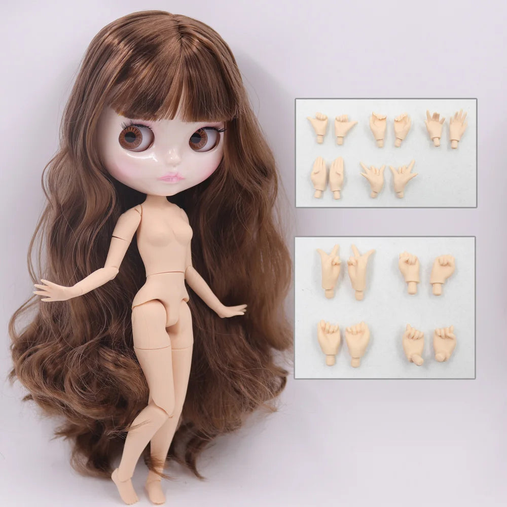 1/6 BJD Doll | 30cm Jointed Body | White Skin Finish | Girls Collectible