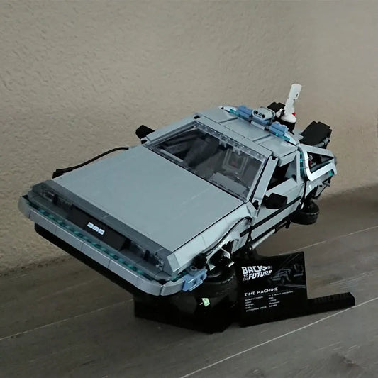 Back to the Future Time Machine Display Stand - MOC Bricks Set for 10300 - ToylandEU