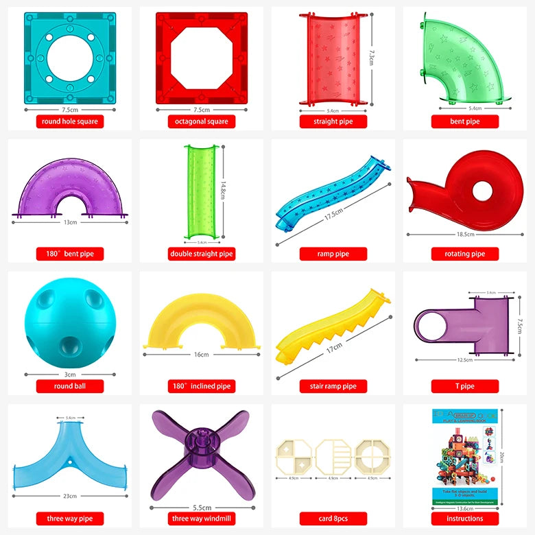 Magnetic Tiles | Safe Plastic Build | STEM Educational Set | Ages 4 To 12