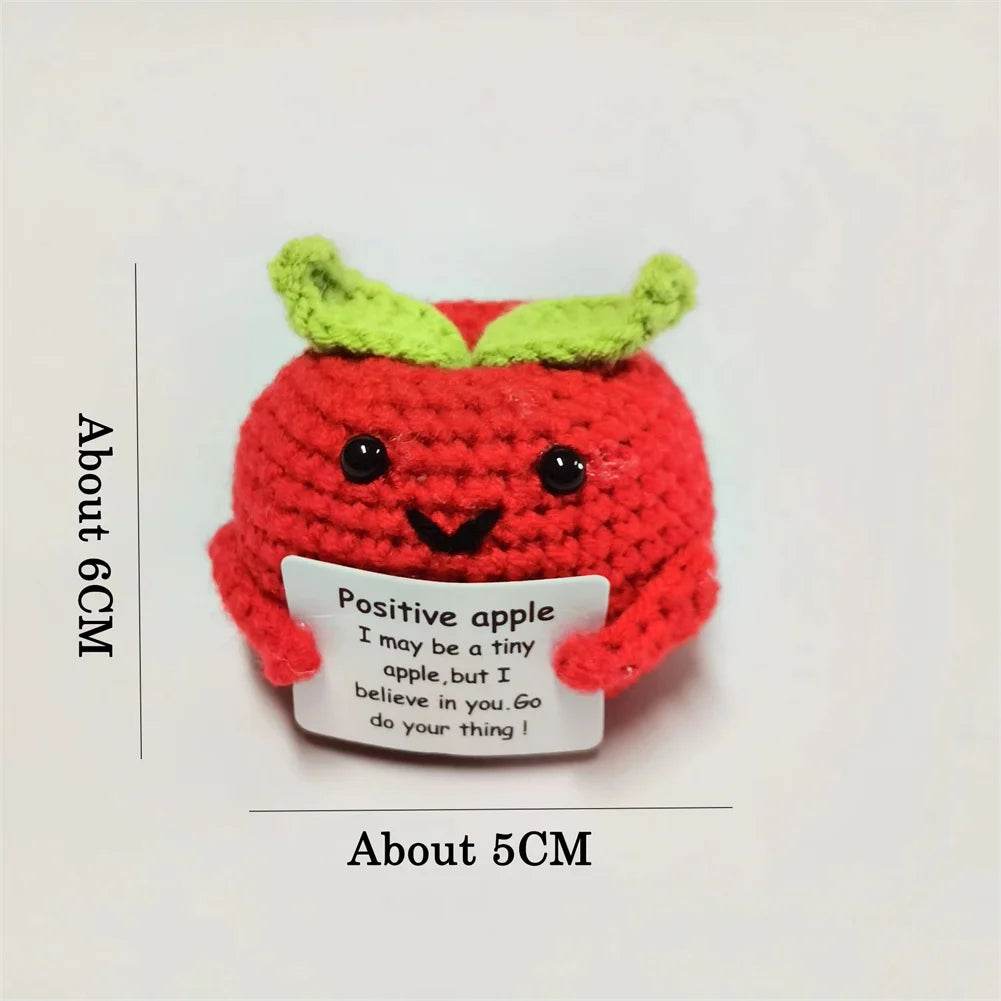 Funny Handmade Positive Energy Bee Doll With Card Home Room Decoration Crochet Knitting Shark Doll Ornament Christmas Party Gift - ToylandEU