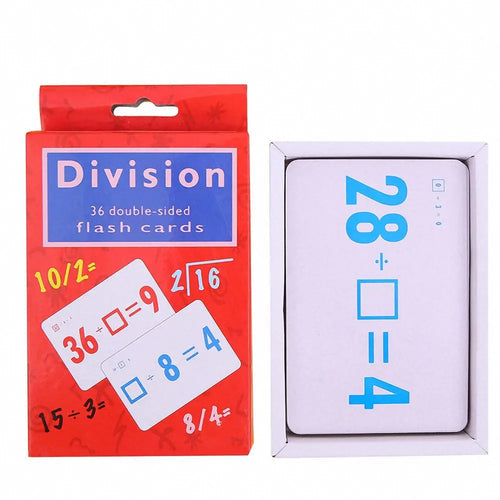 Kids Math Learning Cards Mathematics Card Multiplication Division ToylandEU.com Toyland EU