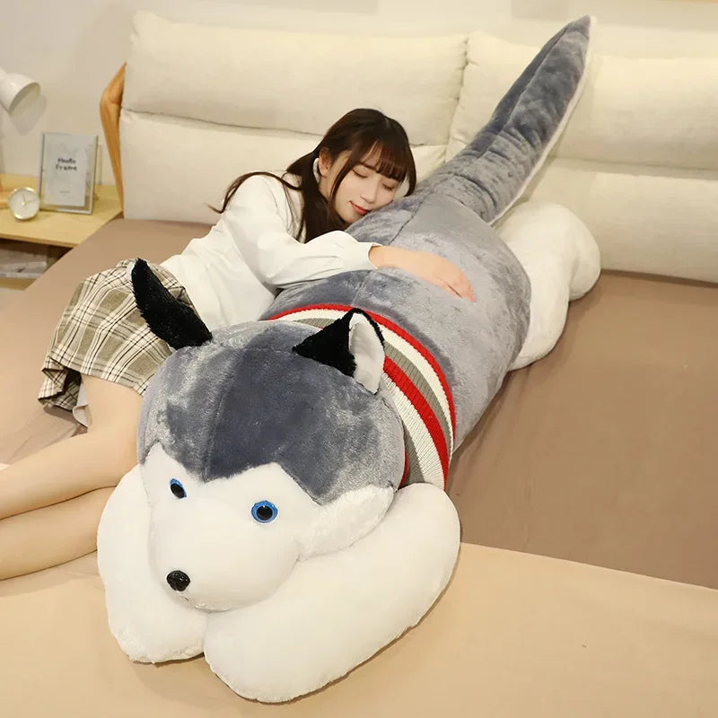 Huge Husky Plush Toy Pillow For Kids And Dorm Decor - ToylandEU