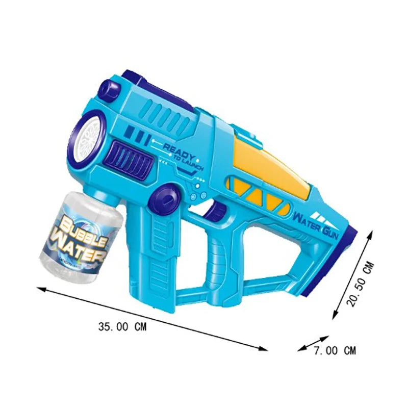 Space electric bubble machine 2-in-1 water gun, automatic spray