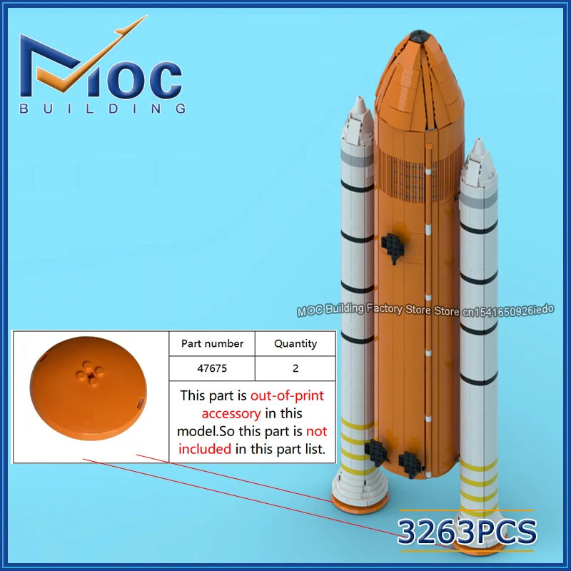 Space Shuttle Booster Base Kit | Upgrade Booster Scale | 10283 Model | Bricks