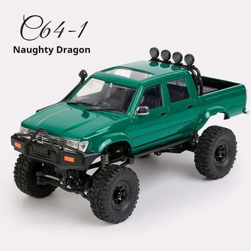 RC Naughty Dragon 1:16 Scale Off-Road Pickup Truck Electric RC Climbing Car with Remote Control - RTR Model Toy