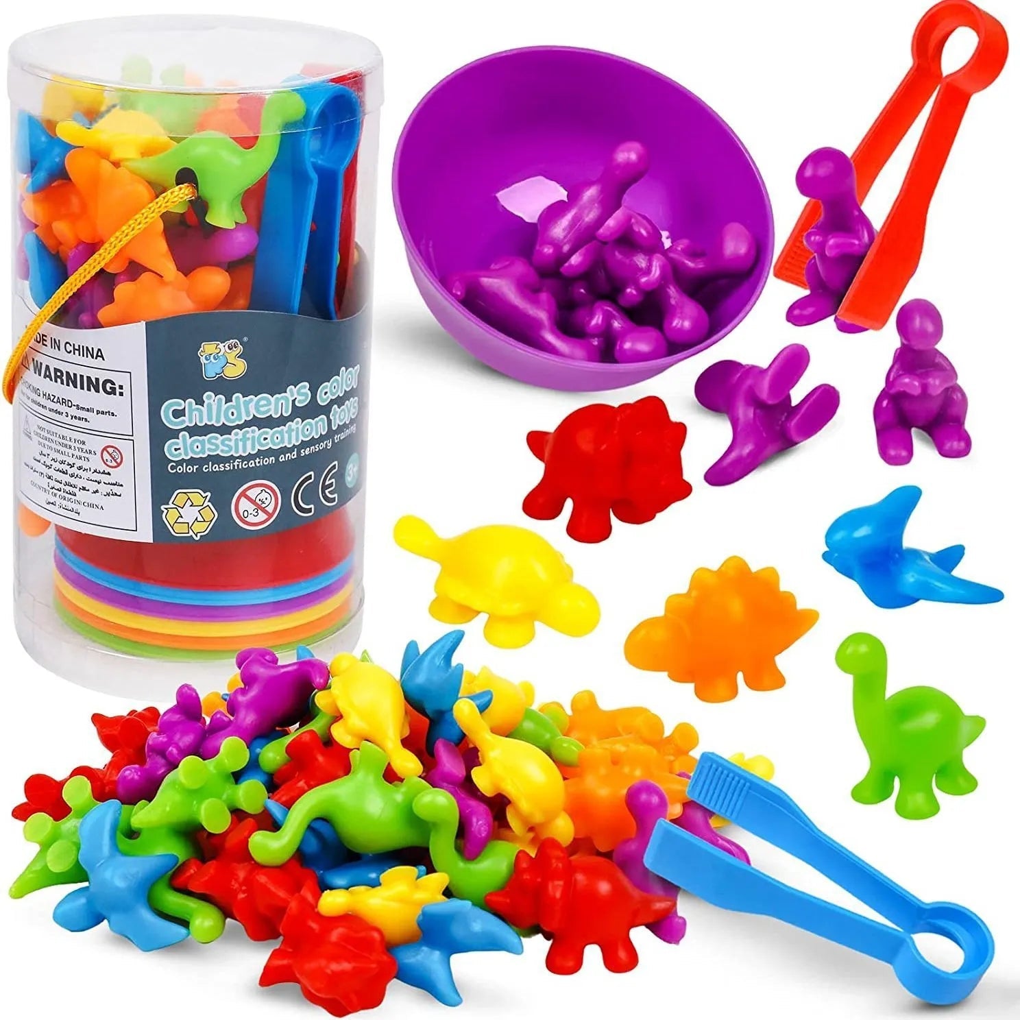 Kids Matching Game Learn Educational Toys Animal Cognition Rainbow - ToylandEU