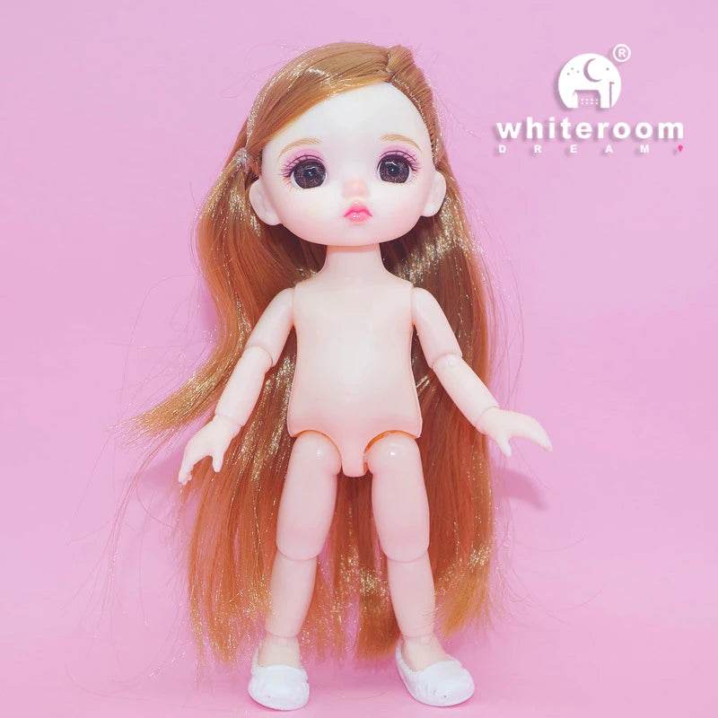 BJD Doll 1/12 16cm 6 Inch Jointed Baby Doll Fashion Gift - ToylandEU