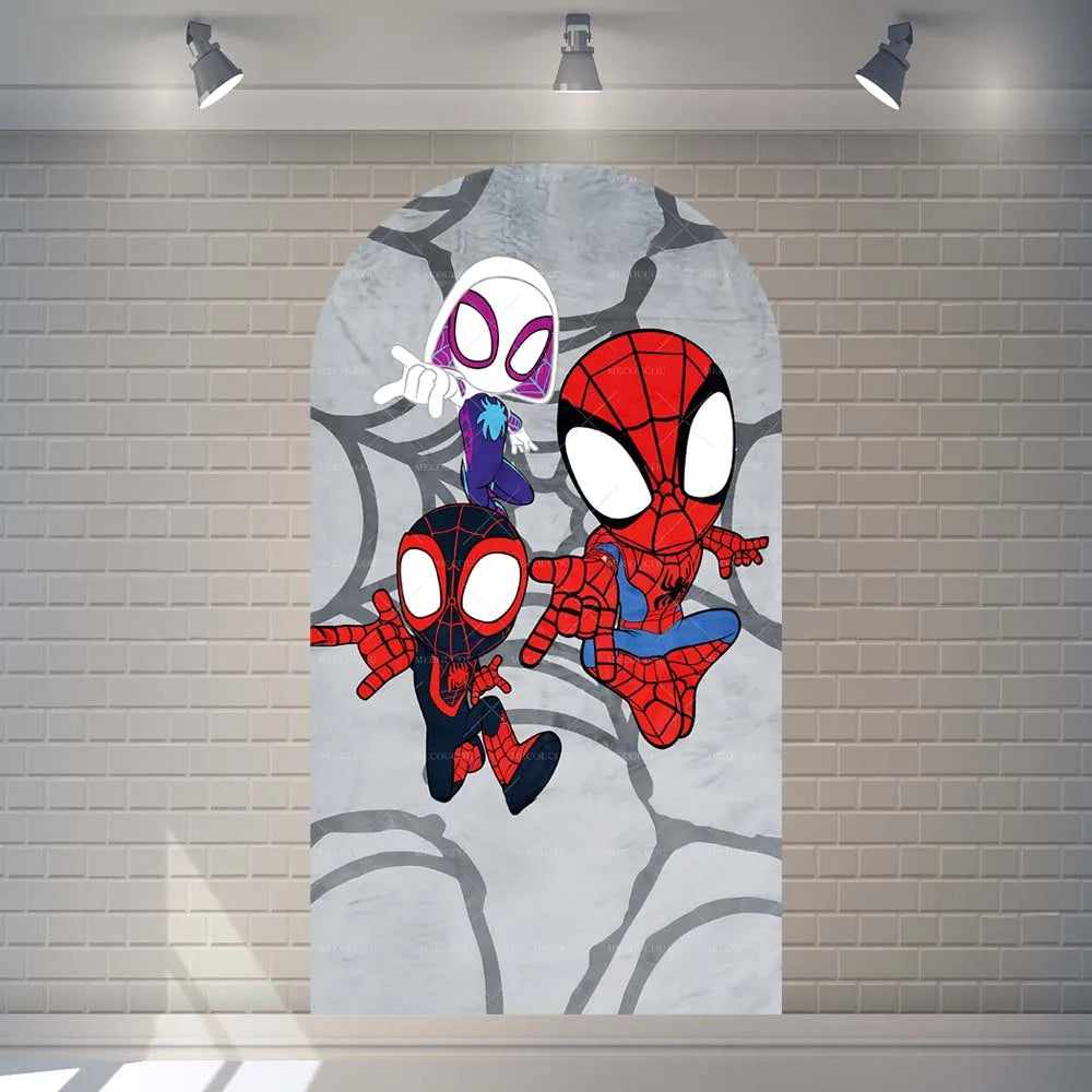 Backdrop | Spider-Man Theme Vinyl Background | Customizable Event Decoration